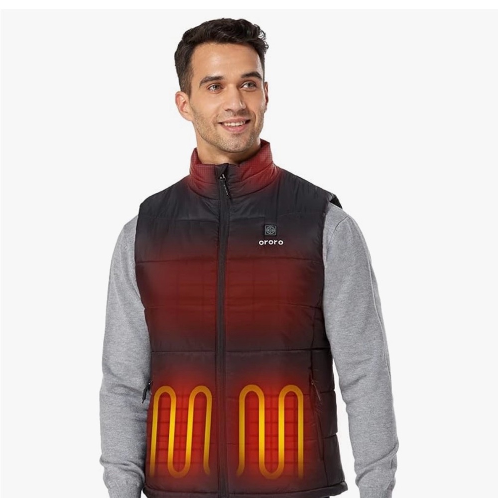 Ororo Lightweight Heated Vest in Black - NWT